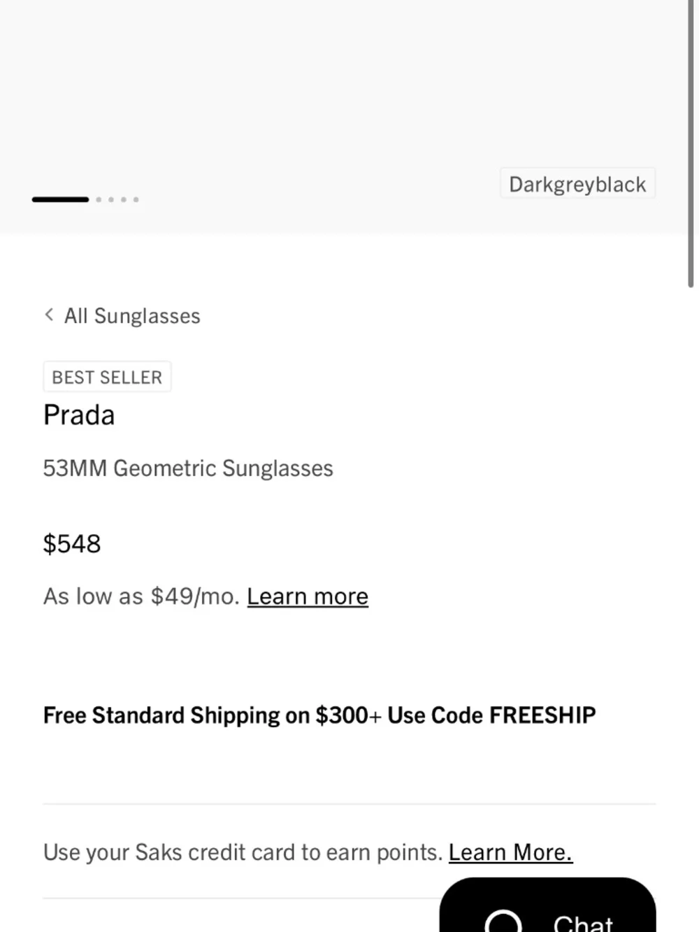 Like new Prada geometric sunglasses